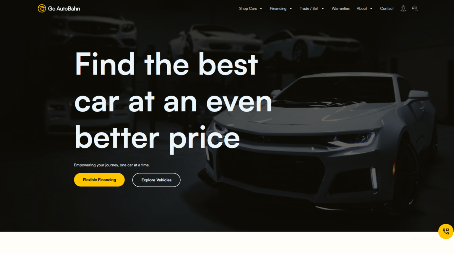 Go autobahn website landscape